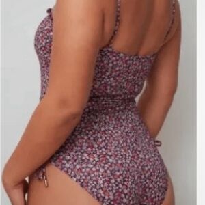 Sanctuary Floral One-Piece Swimsuit in Purple and Pink